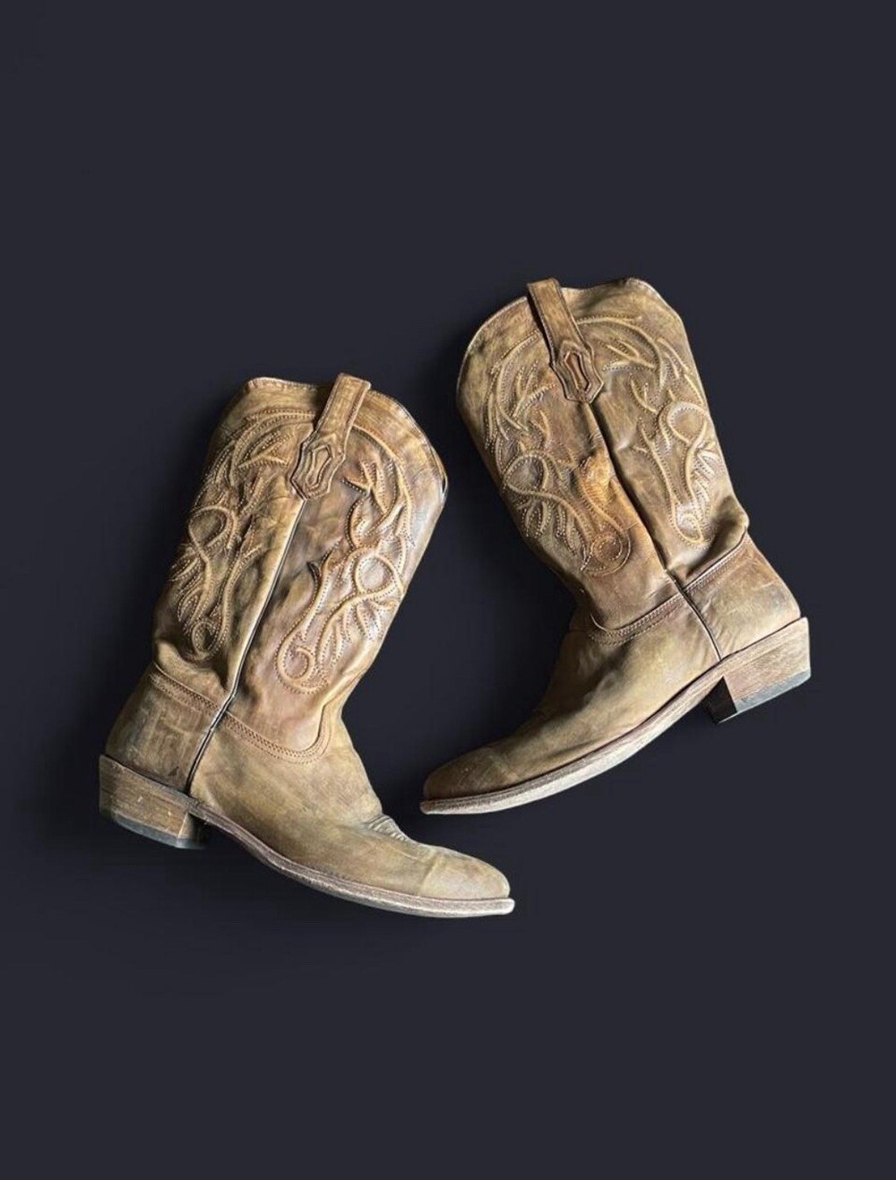 Corral Boots Mens 15 Golden Brown Western Embroidered